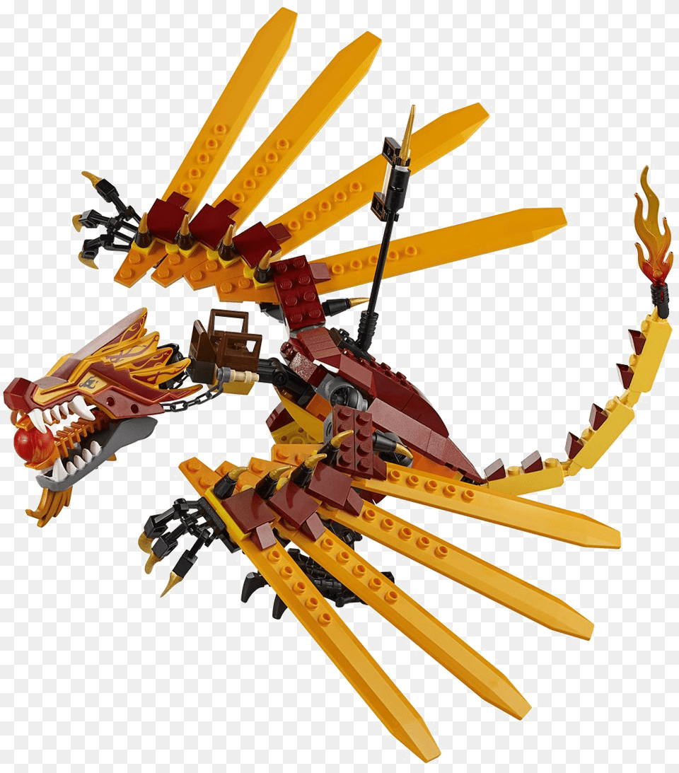 Fire Dragon Transparent Lego Ninjago Fire Temple, Bulldozer, Machine Png Image