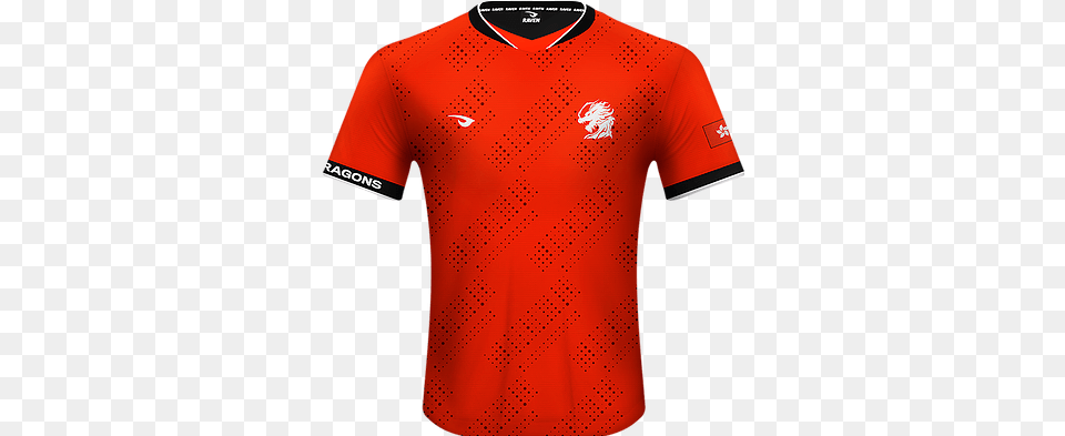 Fire Dragons Active Shirt, Clothing, T-shirt, Jersey Free Png