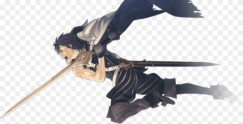 Fire Emblem Awakening Chrom Fire Emblem Sword, Person, Blade, Dagger, Knife Png Image