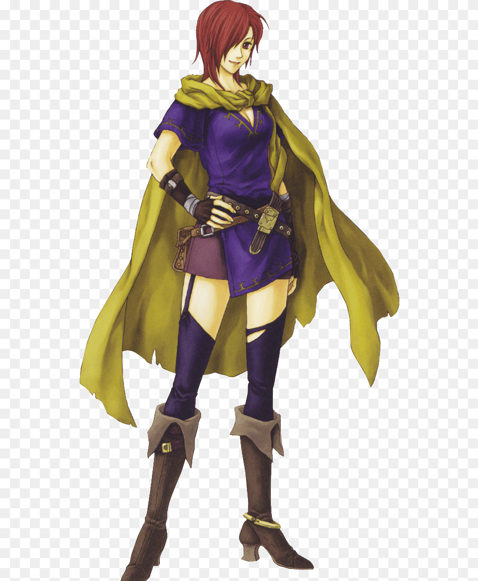 Fire Emblem Blazing Sword Leila, Publication, Cape, Clothing, Person Png Image