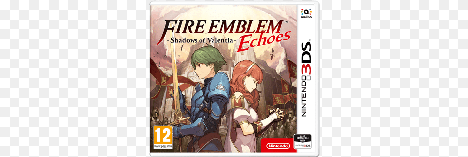 Fire Emblem Echoes Uk 3ds Cover, Book, Comics, Publication, Baby Free Png Download