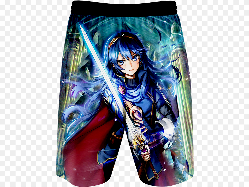 Fire Emblem Lucina 3d Beach Shorts Board Short, Book, Comics, Weapon, Sword Free Transparent Png