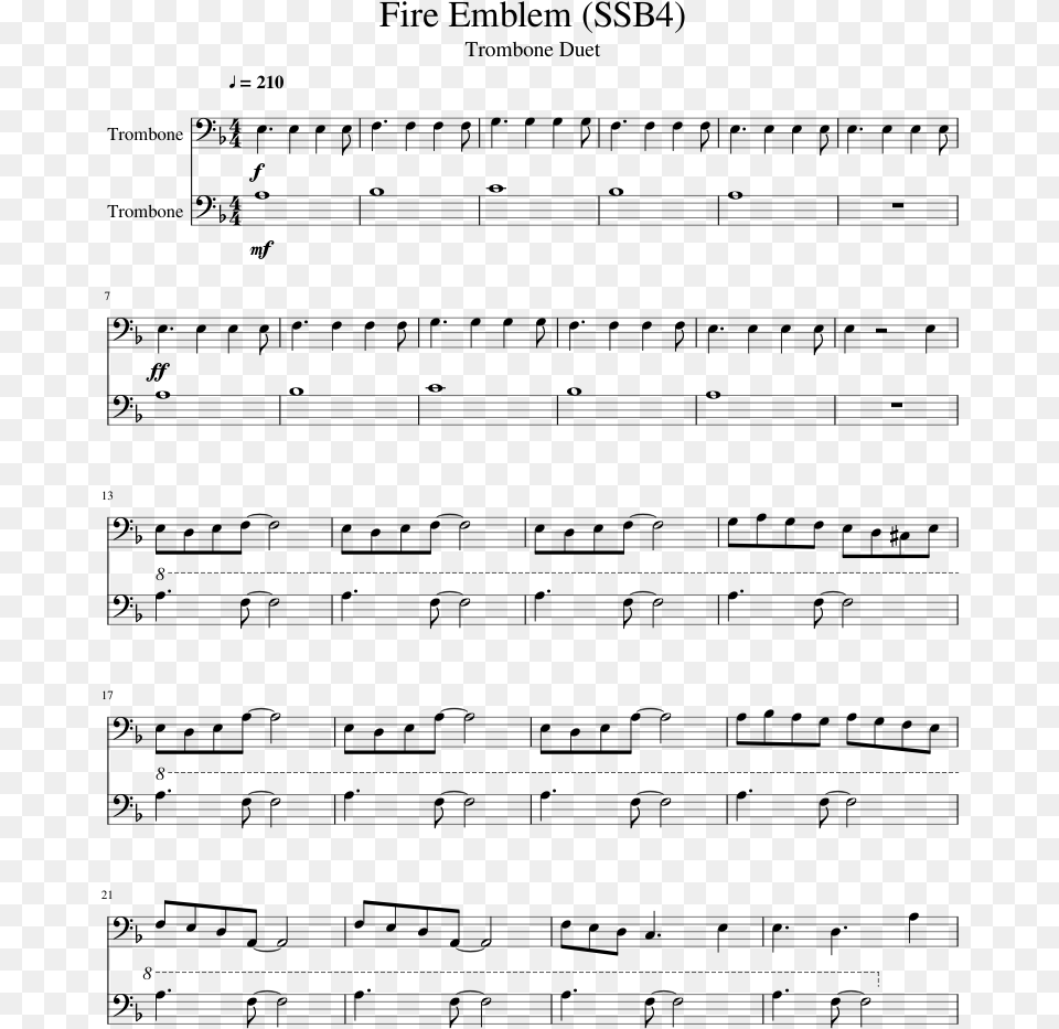 Fire Emblem Sheet Music 1 Of 3 Pages Violin, Gray Free Png Download