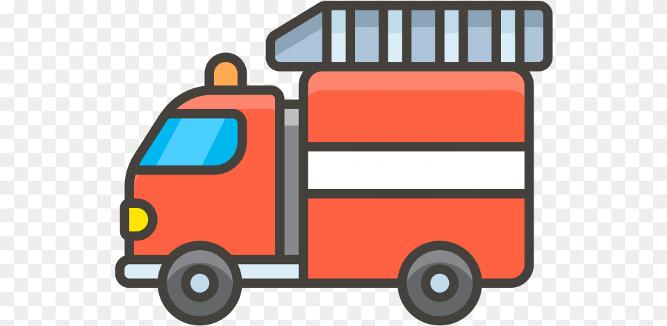 Fire Emoji Camion De Bomberos Animado, Transportation, Vehicle, Moving Van, Van Free Png