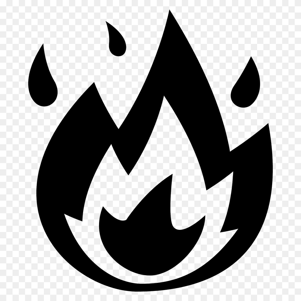 Fire Emoji Clipart, Recycling Symbol, Symbol, Logo, Animal Png Image