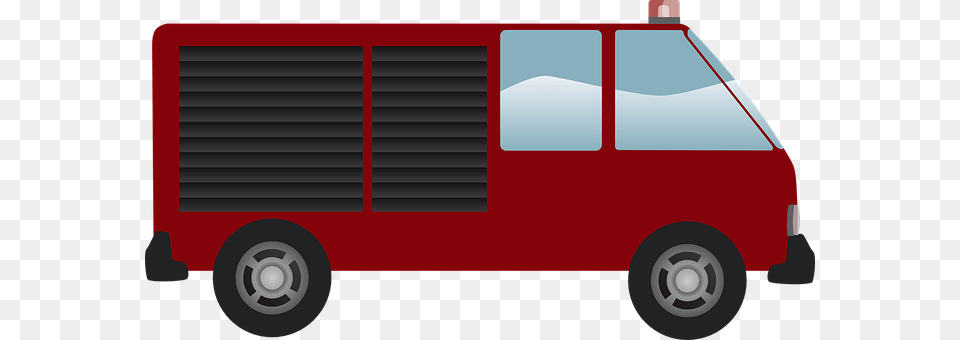 Fire Engine Transportation, Van, Vehicle, Moving Van Free Transparent Png