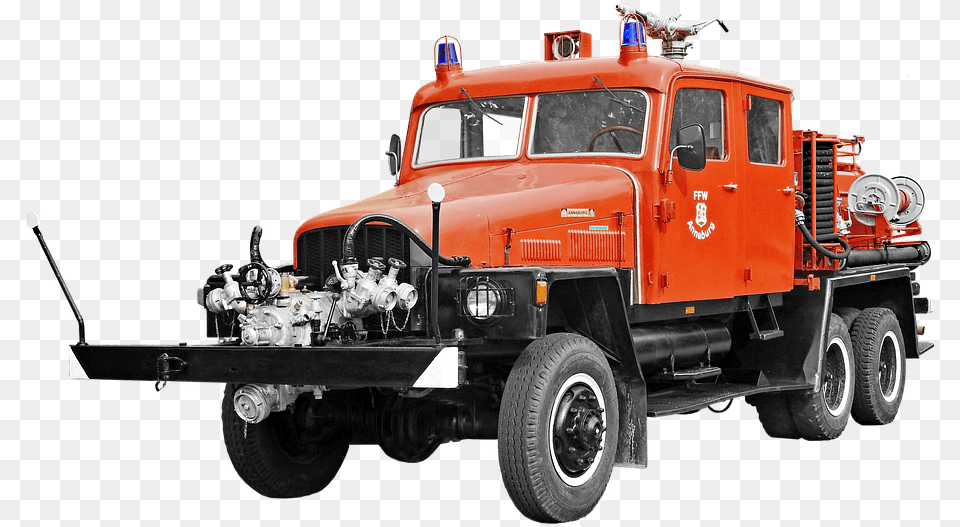 Fire Engine, Transportation, Truck, Vehicle, Machine Free Transparent Png