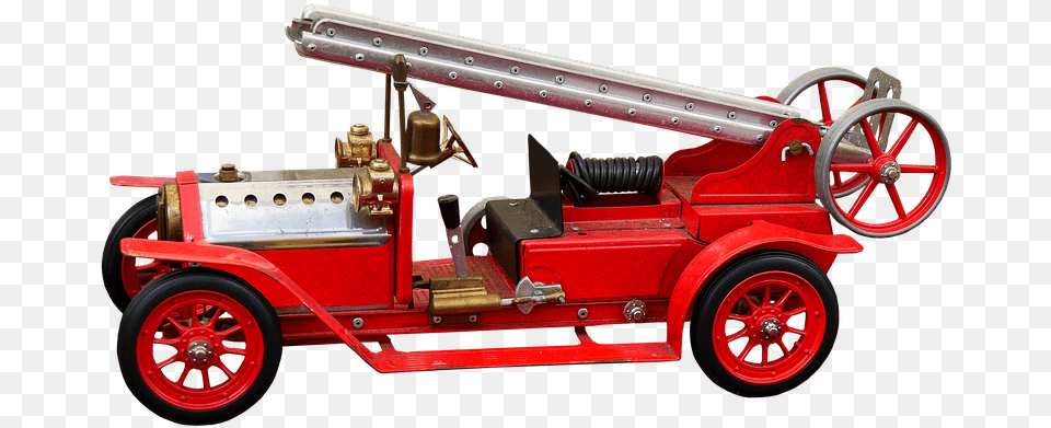Fire Engine Carro De Bomberos Antiguo Dibujo, Car, Machine, Transportation, Vehicle Png Image