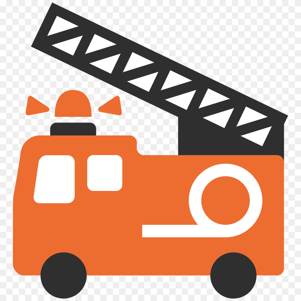 Fire Engine Emoji Clipart, Transportation, Vehicle, Fire Truck, Truck Free Png
