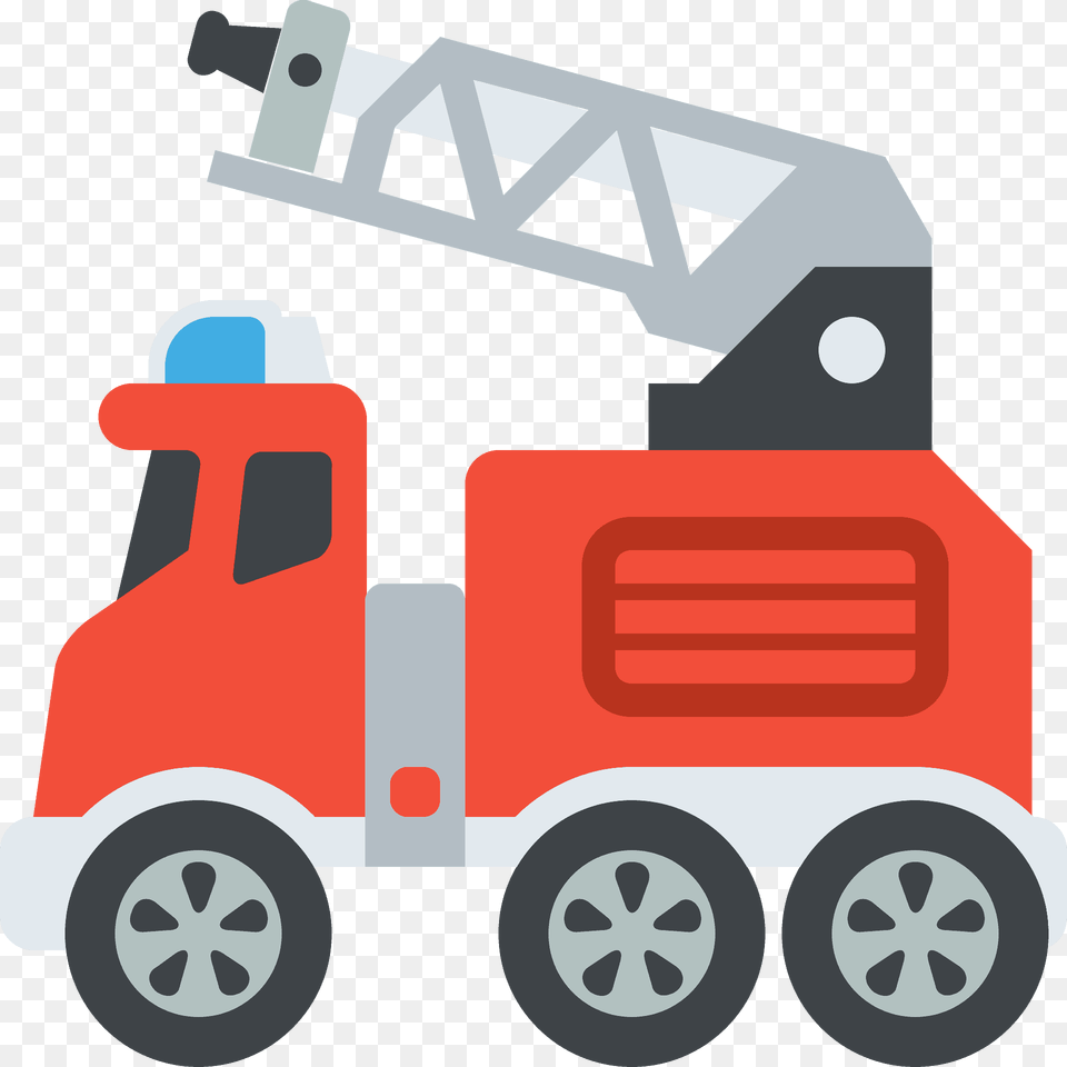 Fire Engine Emoji Clipart, Vehicle, Truck, Transportation, Wheel Free Png
