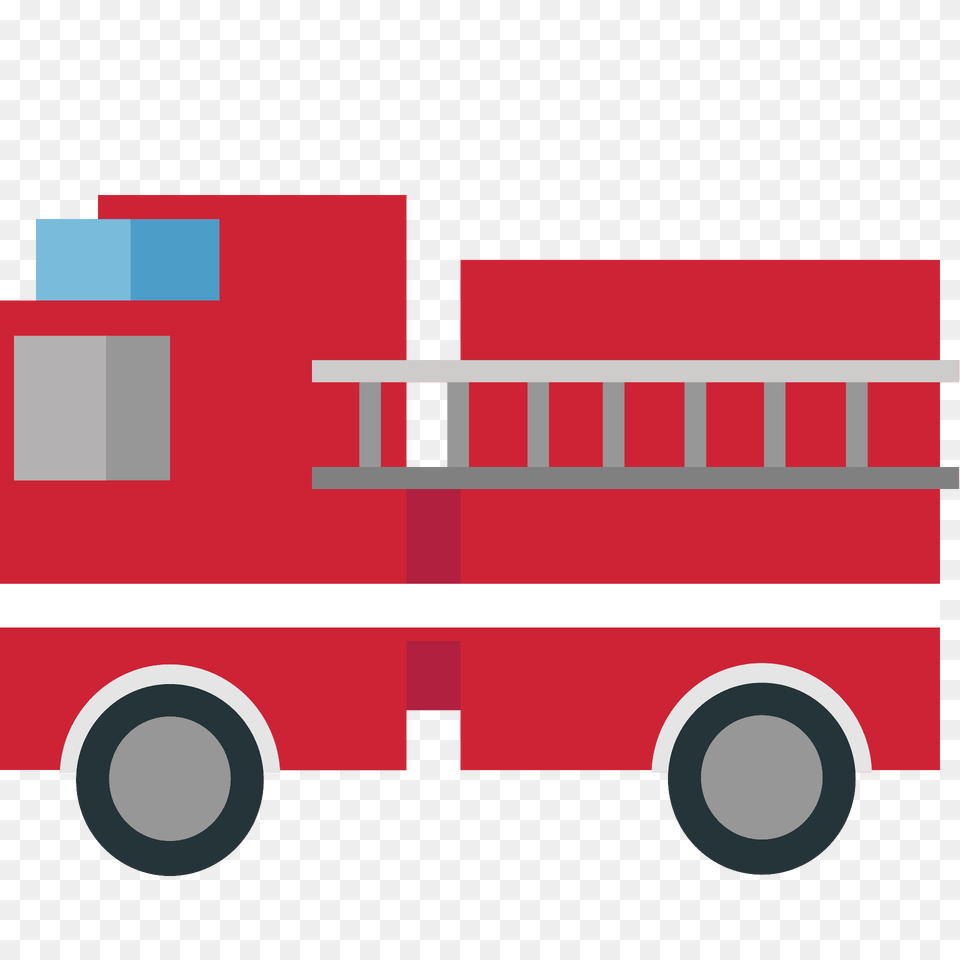 Fire Engine Emoji Clipart, Transportation, Vehicle, Fire Truck, Truck Png Image