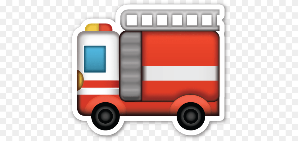 Fire Engine Fire Truck Emoji Transparent, Transportation, Vehicle, Van, Ambulance Png