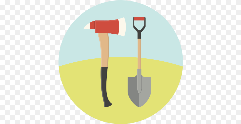 Fire Equipment Shovel Repair Tools Ax Work Icon Cleaving Axe, Device, Tool Free Transparent Png