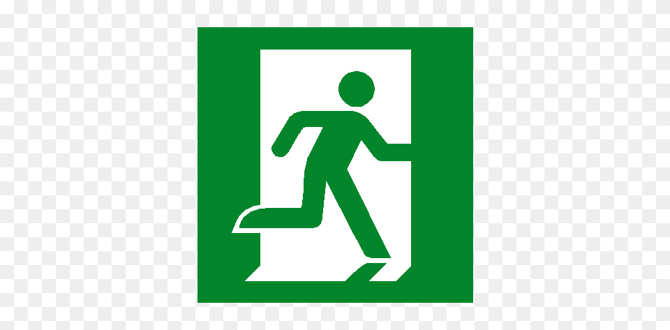 Fire Exit Signs Pvc Safety Signs, Symbol, Sign, First Aid Free Png