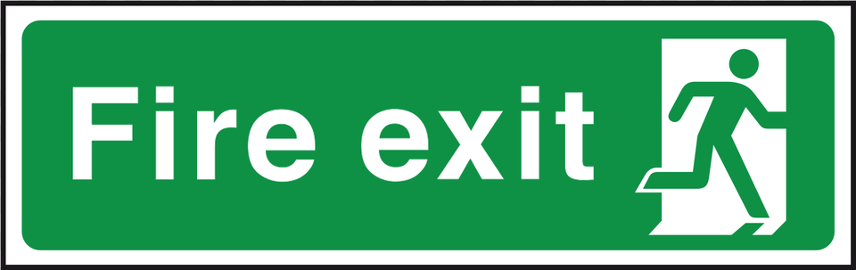 Fire Exit Signtitle Fire Exit Sign Safety Signages In Hospital, Symbol, First Aid, Road Sign Png Image