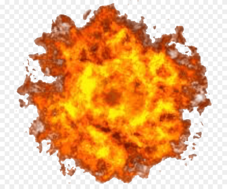 Fire Explosion Red Explosions Orange Bomb Freetoedit Transparent Background Explosion Cartoon, Flame, Bonfire Free Png Download