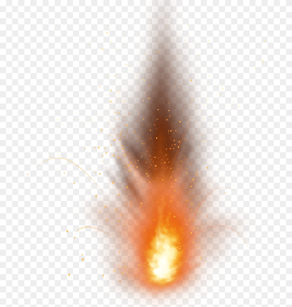 Fire Explosion Sparkling Gun Shot Fire Transparent, Flame, Mountain, Nature, Outdoors Free Png