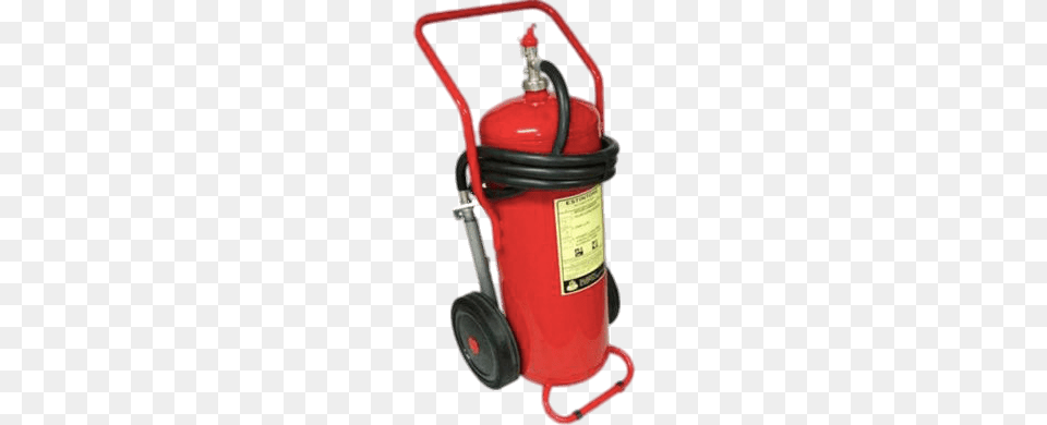 Fire Extinguisher On Wheels, Cylinder, Machine, Device, Grass Free Png