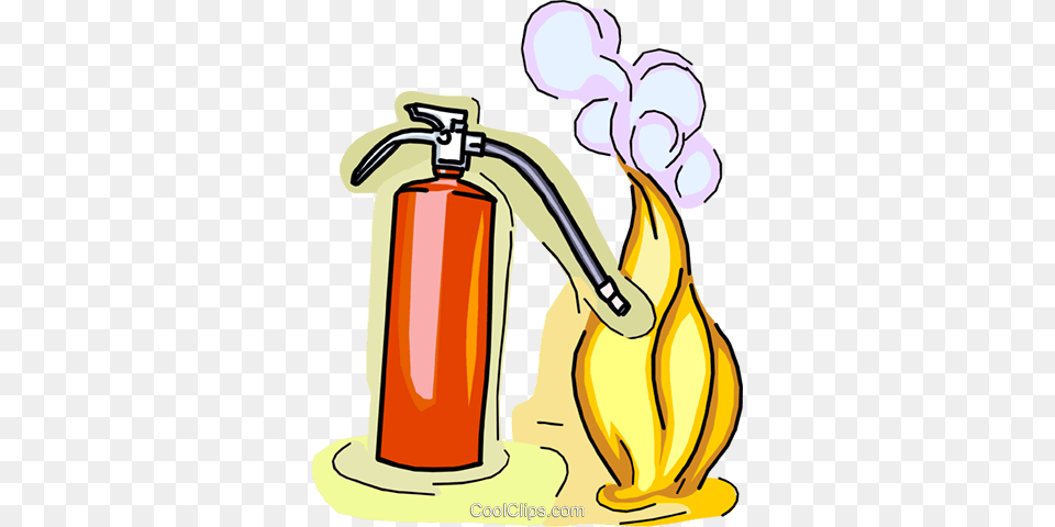 Fire Extinguisher Putting Out A Fire Royalty Vector Clip Art, Person, Head, Machine, Pump Free Transparent Png