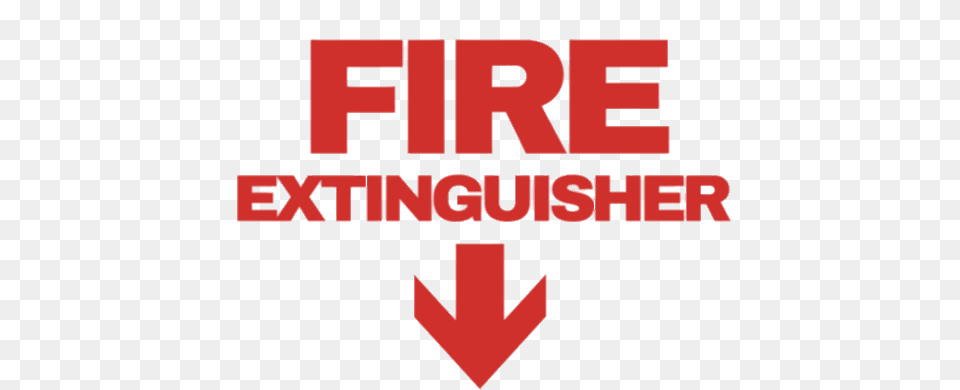 Fire Extinguisher Sign Arrow Down, Logo Png Image