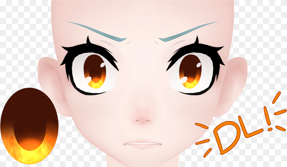 Fire Eye Texture Dl By Deidaraisdead Mmd Anime Eye Texture, Photography, Baby, Face, Head Png Image