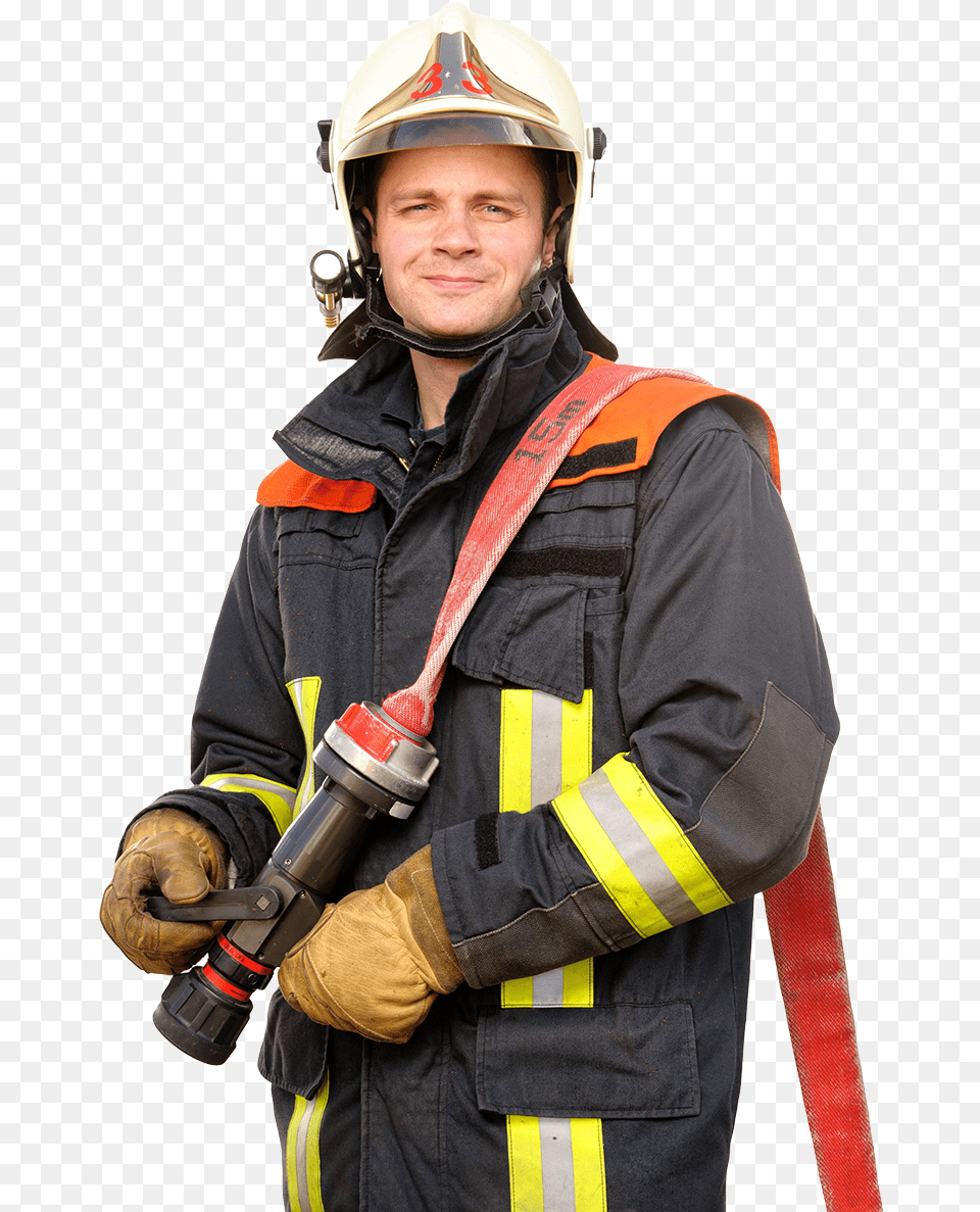 Fire Fighter, Helmet, Adult, Man, Male Free Png