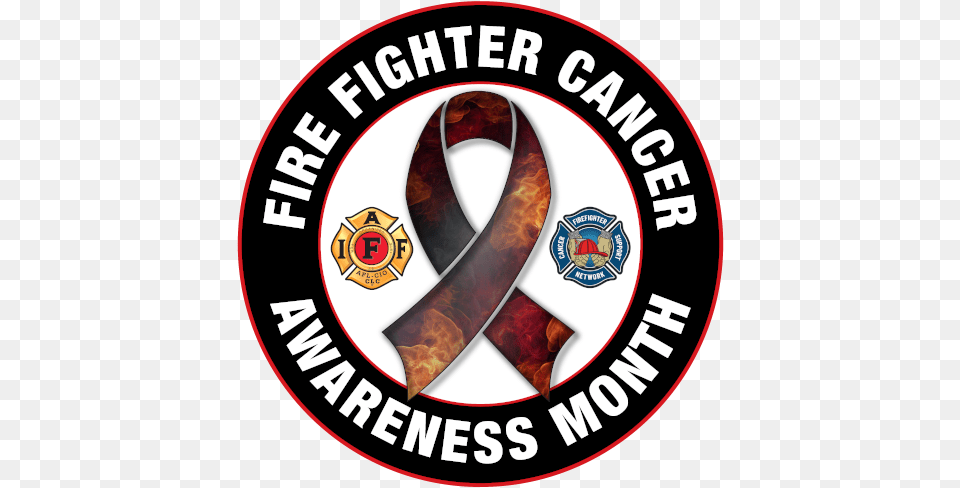 Fire Fighter Cancer Awareness Month Iaff Cancer, Logo, Symbol, Emblem Png Image