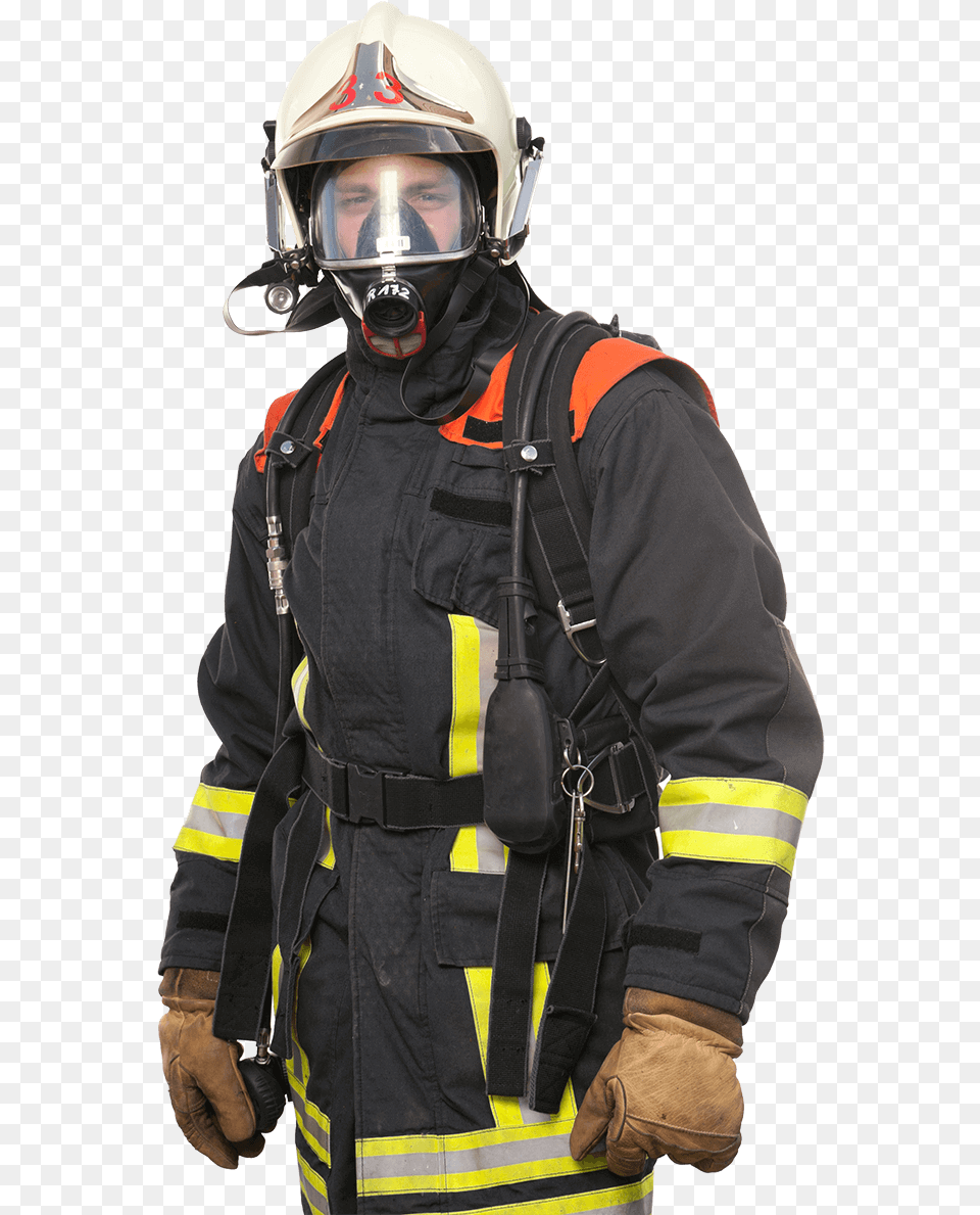 Fire Fighter Firefighter, Helmet, Adult, Man, Male Free Png