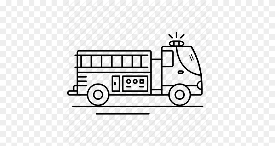 Fire Firefight Truck Icon, Bus Stop, Outdoors, Transportation, Vehicle Free Png