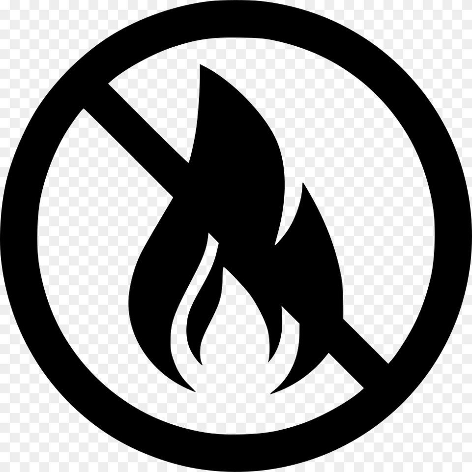 Fire Flame Flame Retardant Icon, Symbol, Stencil Free Transparent Png