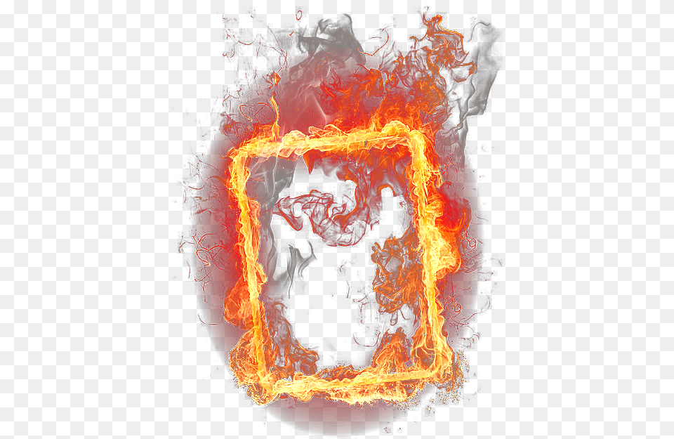 Fire Flame Frame Fireframe Sticker By Aldus Simor Fire Sticker For Picsart, Bonfire Png Image