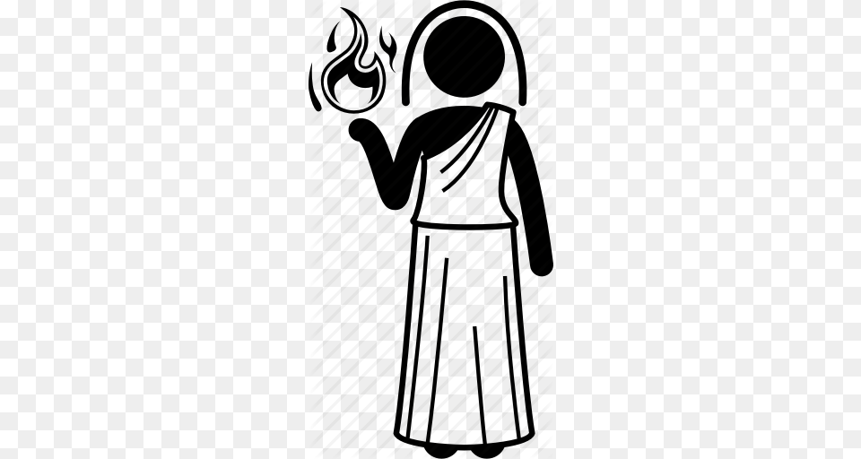 Fire Flame Goddess Greek Hestia Mythology Roman Icon, Cookware, Pot, Pottery Free Png Download