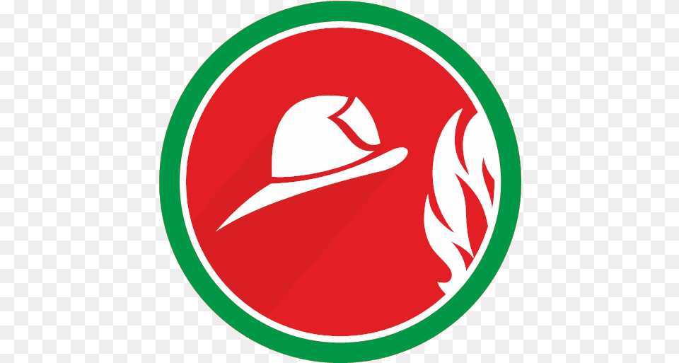 Fire Flame Helmet Icon Fire, Clothing, Hat, Disk Png Image