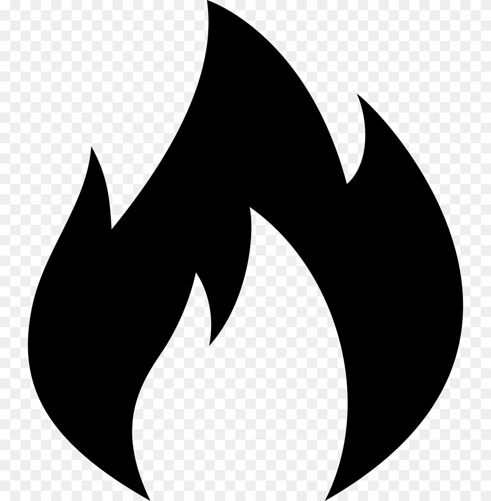 Fire Flame Hot Popular Icon Download, Stencil, Symbol, Animal, Fish Png Image