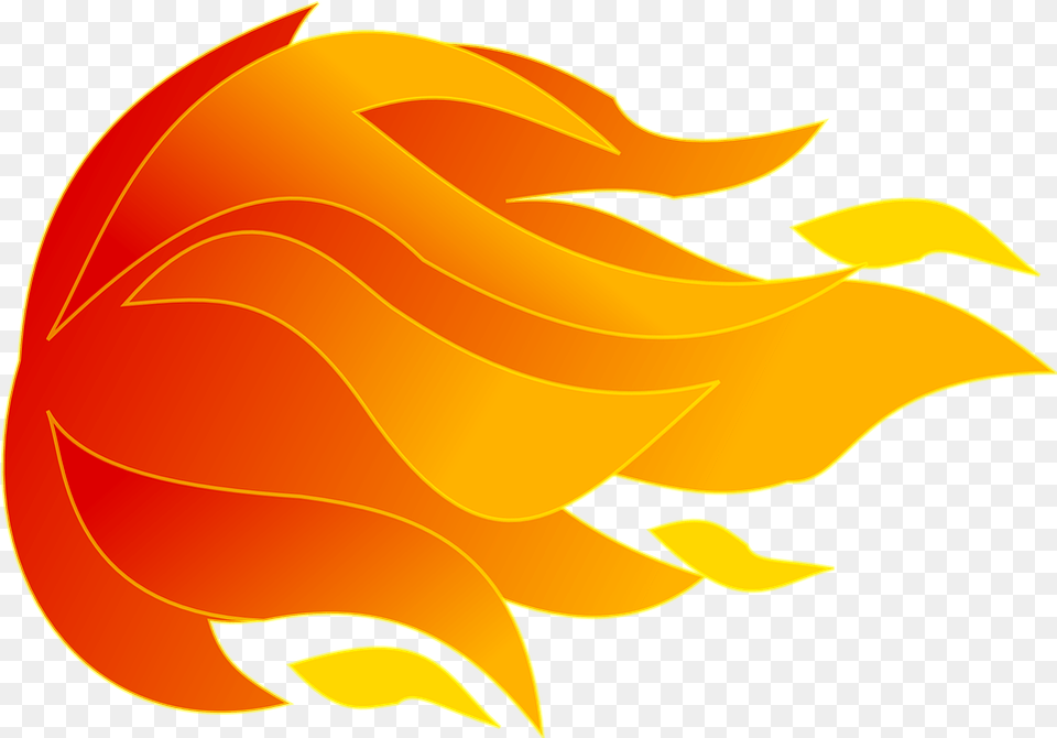 Fire Flame Hot Vector Graphic On Pixabay Boule De Feu Dessin, Animal, Sea Life, Shark, Fish Free Png Download