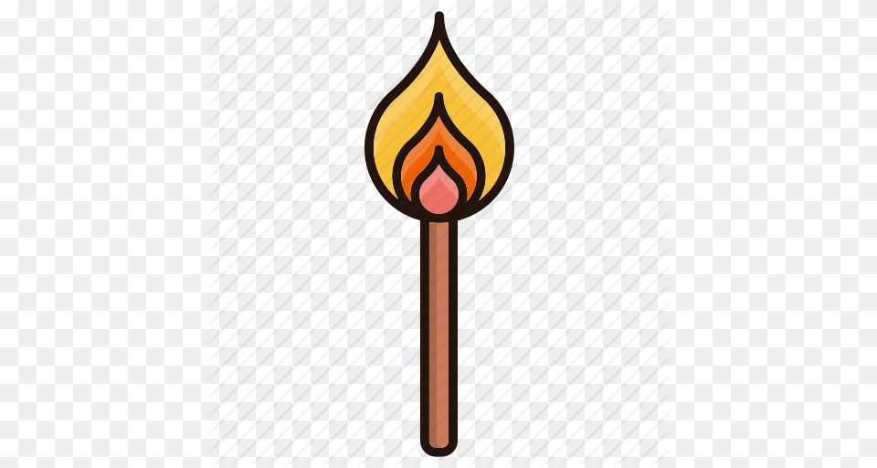 Fire Flame Lighter Stick Icon, Light Png Image