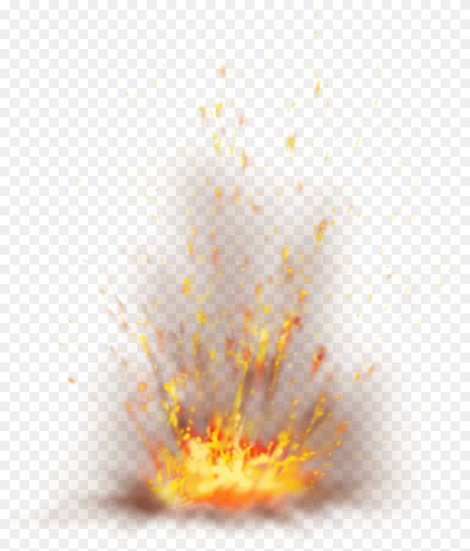 Fire Flame Sparkling Ground Explosion Image Fire Sparks Gif Transparent, Mountain, Nature, Outdoors, Fireworks Png