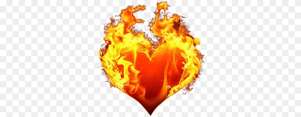 Fire Flame Transparent Images Flame Hearts On Fire, Bonfire Free Png Download