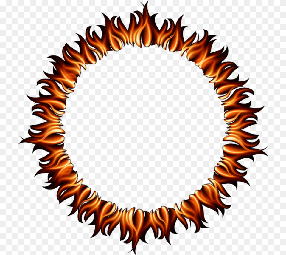 Fire Flames Ring Round Circle Circles Clipart Of Circle Border, Flame, Chandelier, Lamp, Accessories Png