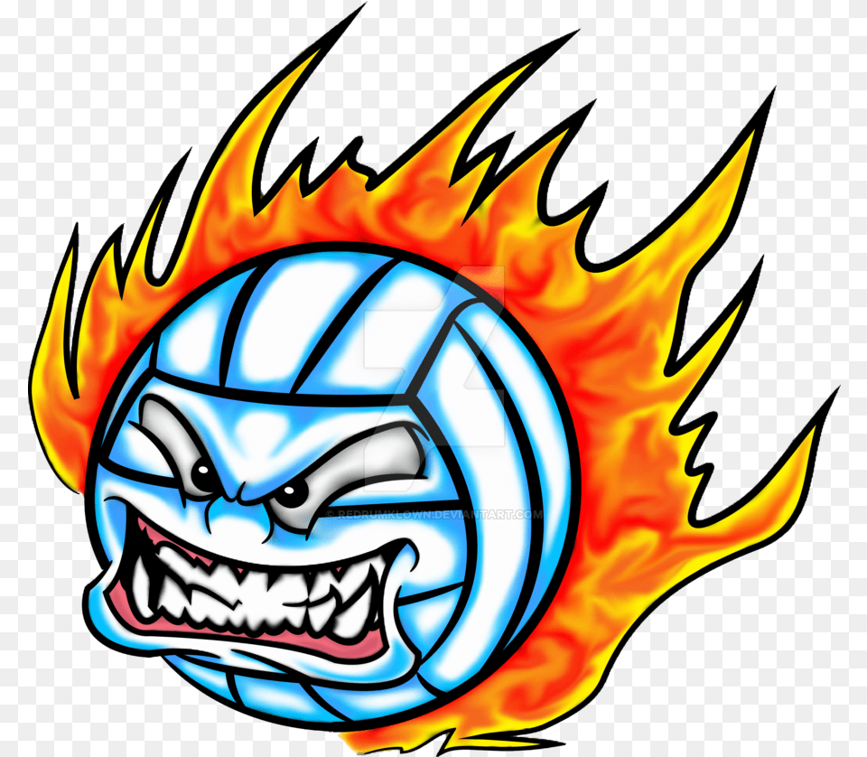 Fire Flames Volleyball With Flames Volleyball Fire Ball With Volleyball, Sticker, Emblem, Person, Symbol Free Png