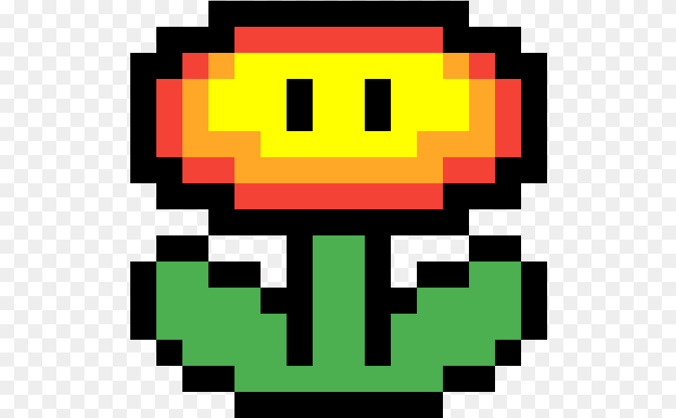 Fire Flower 8 Bit Super Mario Flower, First Aid Free Png