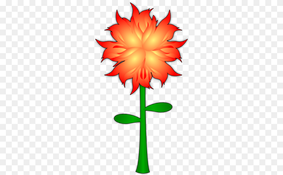 Fire Flower Clip Art For Web, Dahlia, Plant Png Image