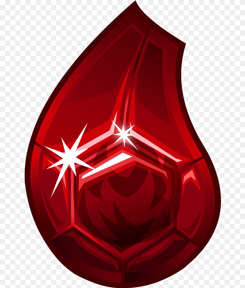 Fire Gem Clear Club Penguin Amulet Gem, Armor, Shield Png