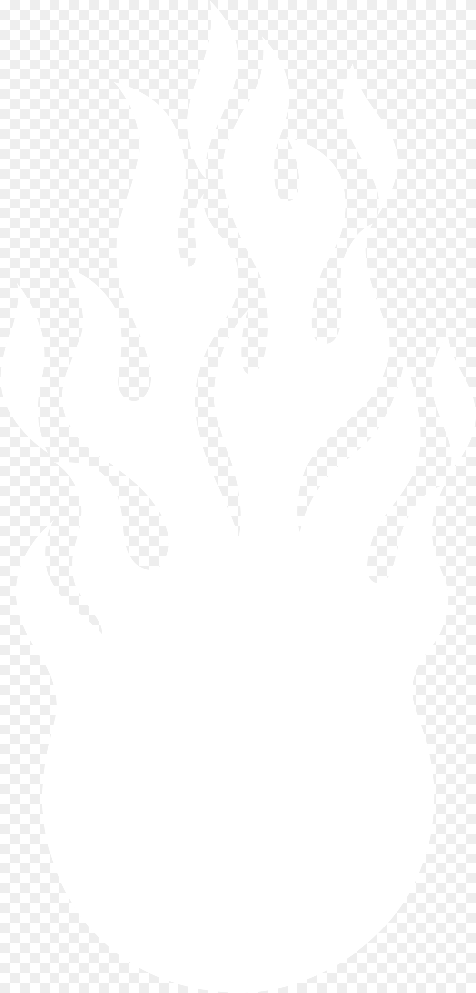 Fire Giant Logo Black And White Wordpress Logo White, Flame, Stencil, Person Png Image