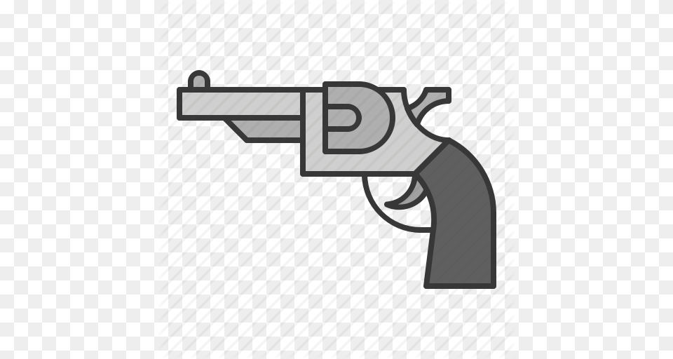Fire Gun Magnum Policeman Revolver Weapon Icon, Firearm, Handgun Free Png Download