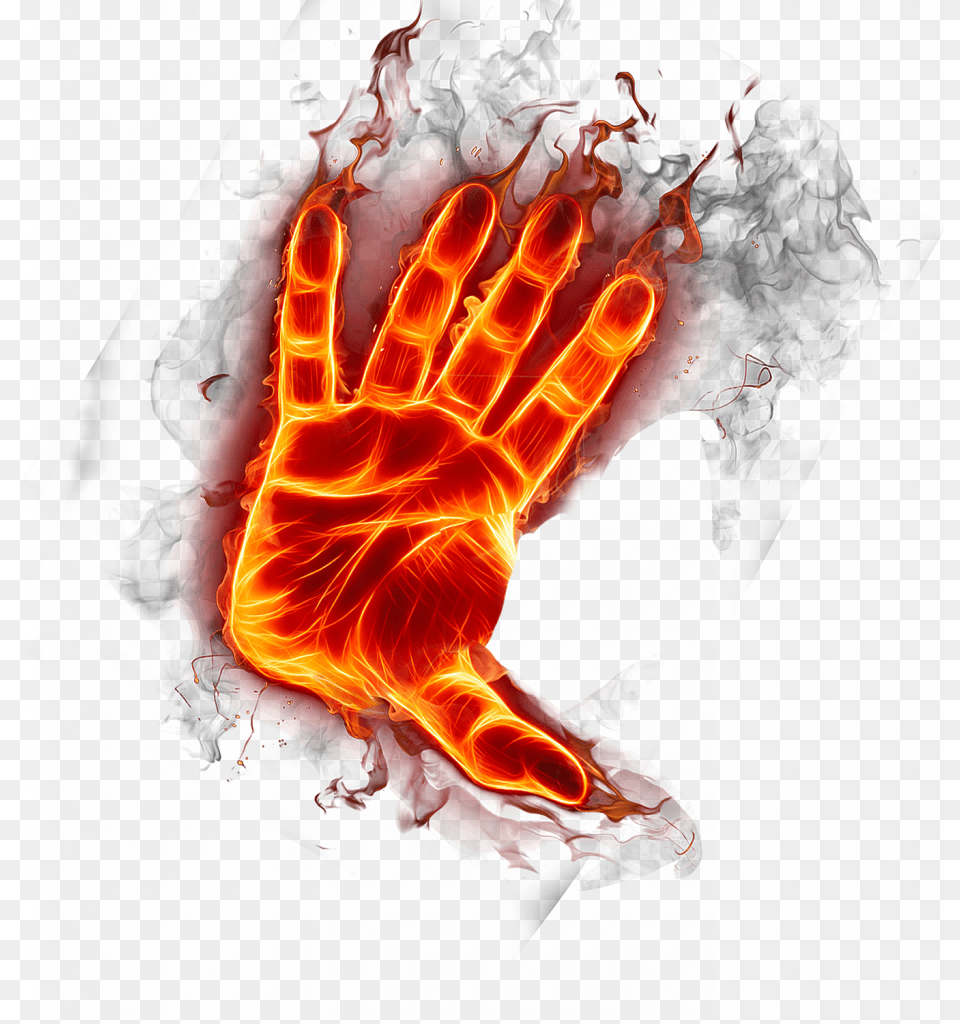 Fire Hand Visual Fire Hand Editing Hand, Bonfire, Flame, Electronics, Hardware Free Png Download