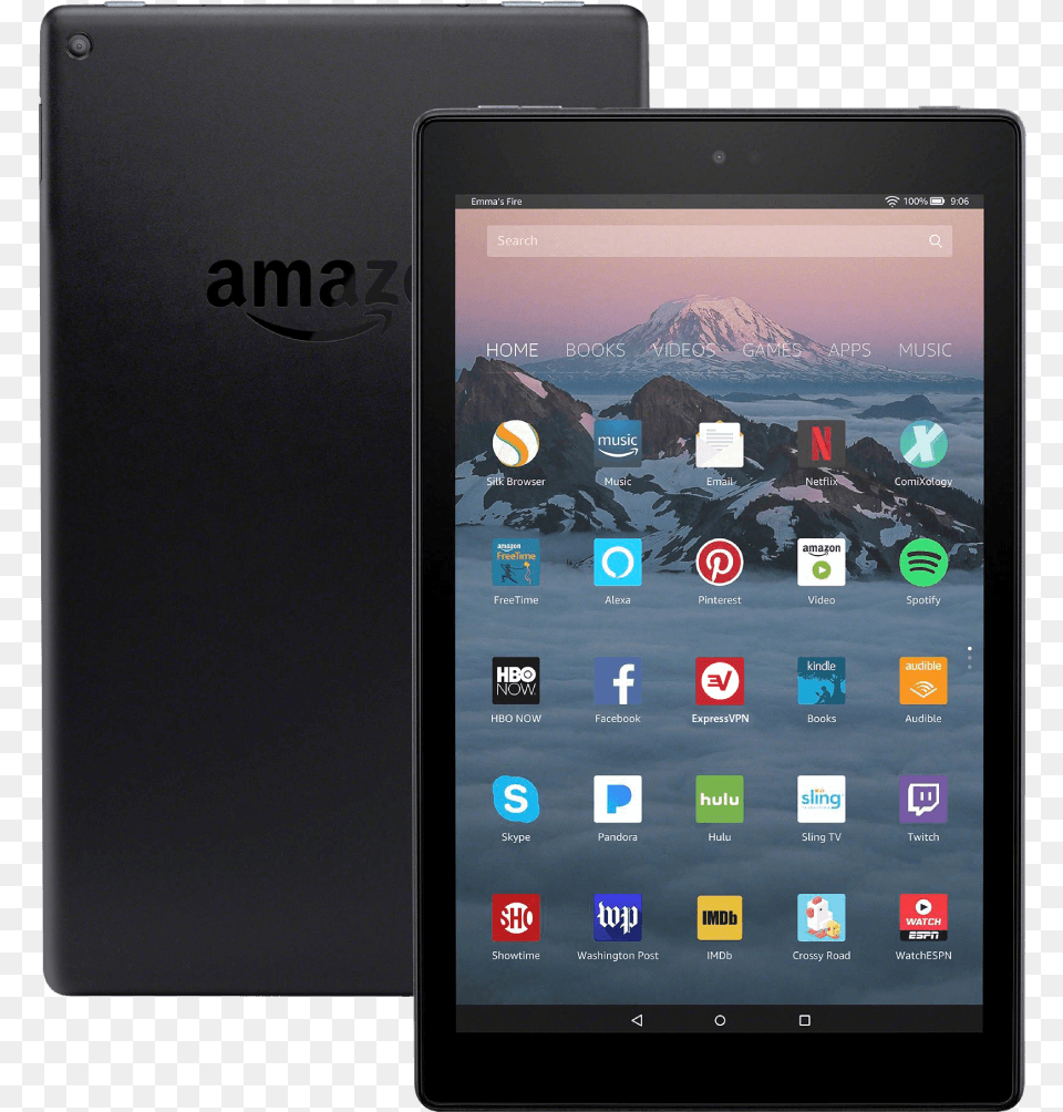 Fire Hd 10 Tablet, Computer, Electronics, Tablet Computer Png Image