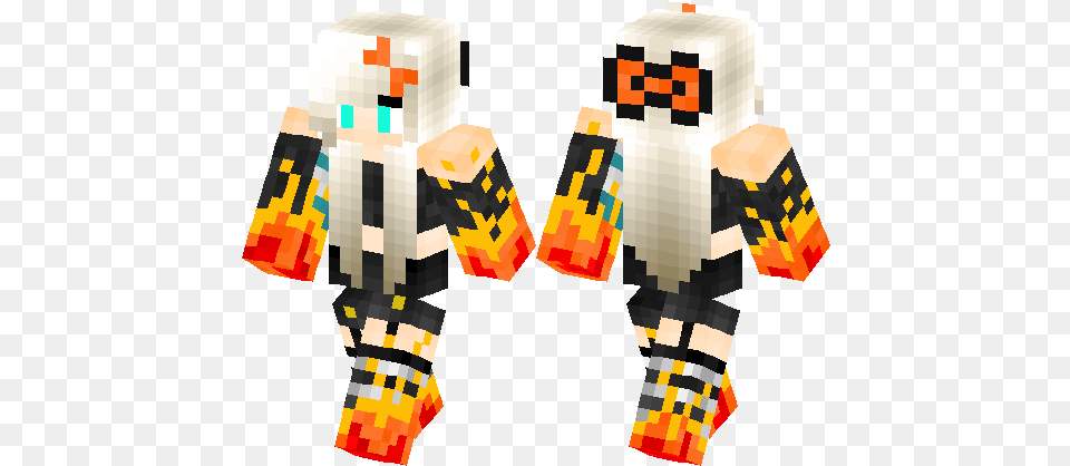 Fire Heart Minecraft Skin Hub Fictional Character, Person, Art, Graphics Free Transparent Png
