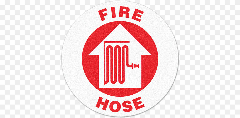 Fire Hose Floor Sign Incom Manufacturing Fire Warden Helmet Stickers, First Aid, Logo, Symbol Free Transparent Png