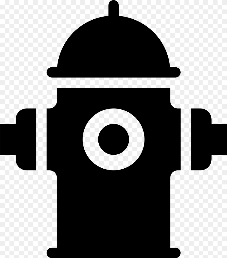 Fire Hydrant Icon Background Hydrant Symbol, Gray Free Png Download